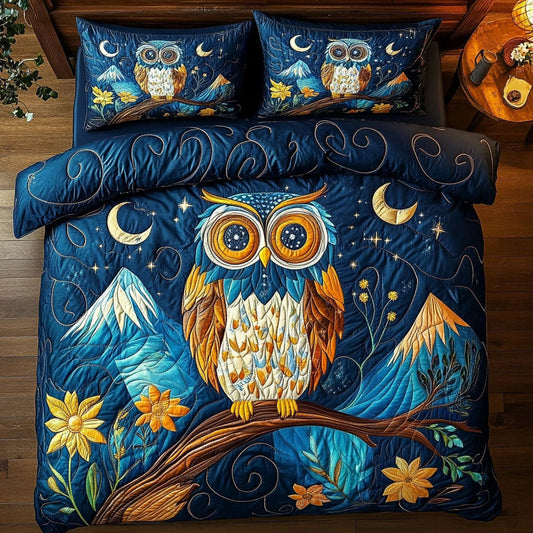 Moonlit Guardian Owl WX0407045CL Duvet Cover Set