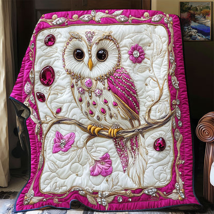 Royal Pink Owl WY3103052CL Quilt
