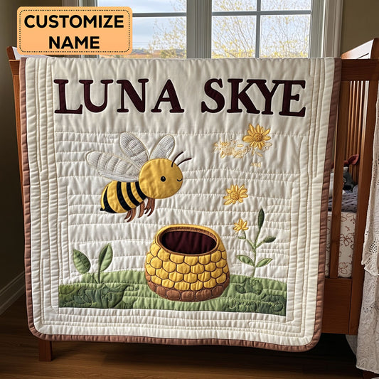 Bee Bee CP2807082CL Personalized Baby Quilt