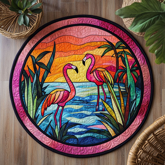 Flamingo WX1005018CL Quilted Round Mat