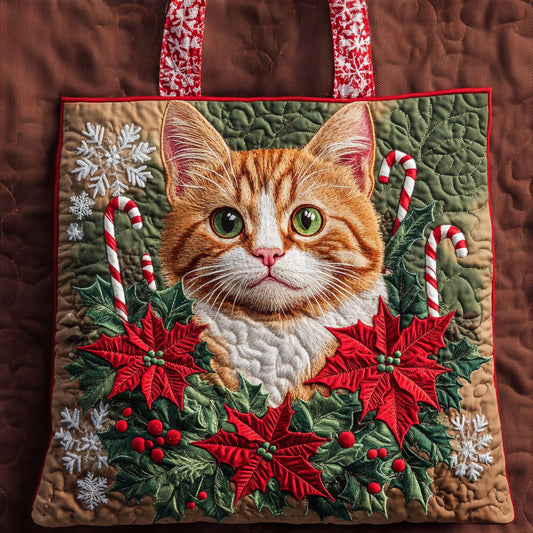 Christmas Cat Magic WN2609009CL Quilted Tote Bag