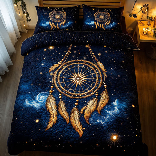 Golden Dreamcatcher Under Midnight Sky DH1009024CL Duvet Cover Set