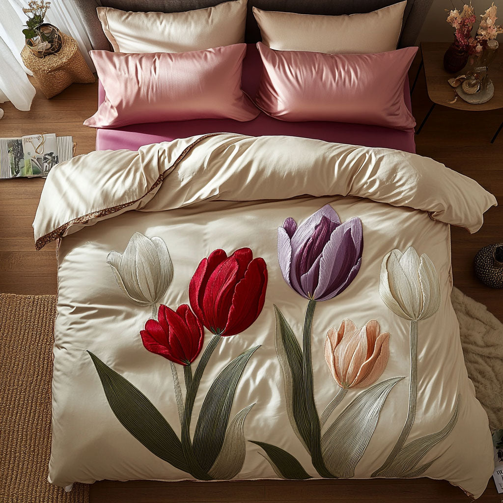 Silken Tulip Bloom WN1706069CL Duvet Cover Set