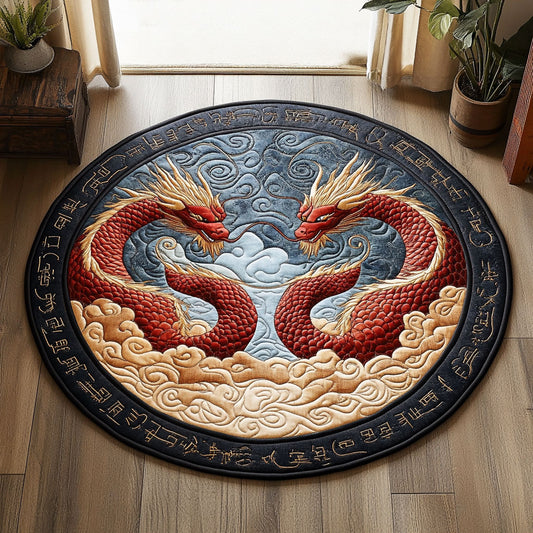Elemental Embrace CP2407056CL Quilted Round Mat