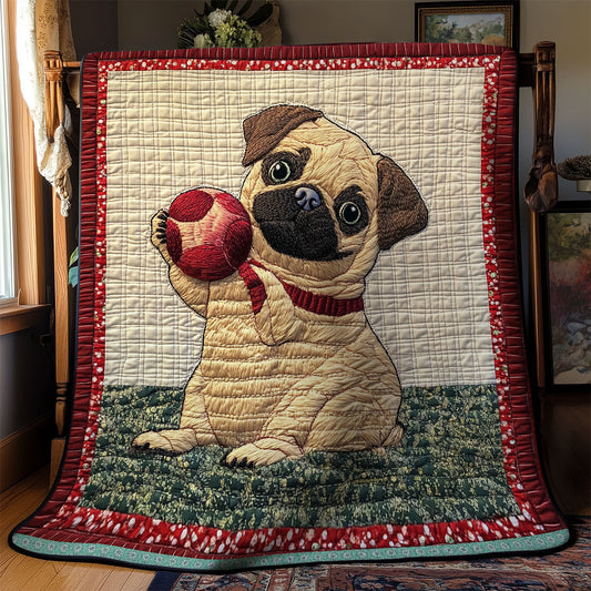 Cute Pug WX1812014CL Quilt