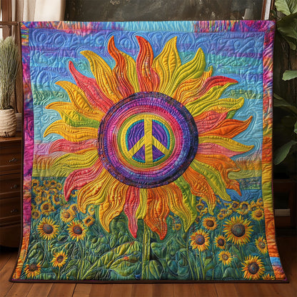 Symbol Peace Sunflower WX0406051CL Quilt