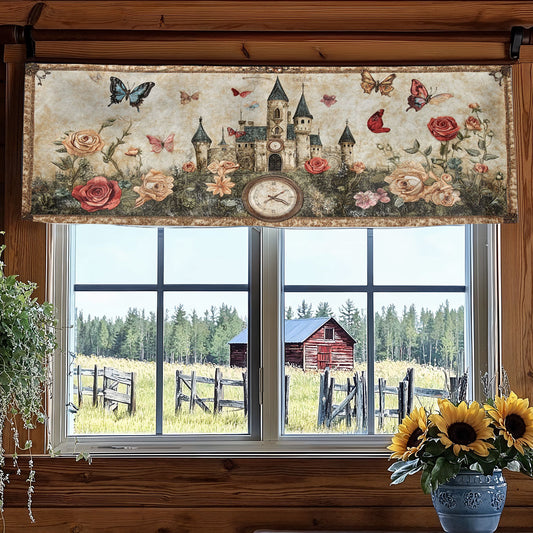 Butterfly Castle Veil WN0408005CL Quilted Valance