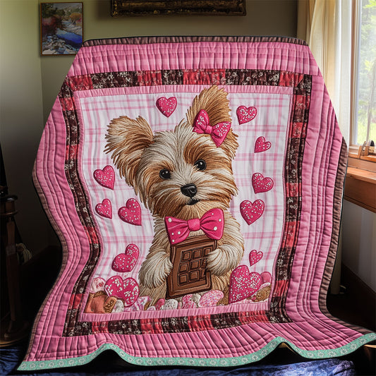 Yorkshire Terrier Valentine WX2512062CL Quilt