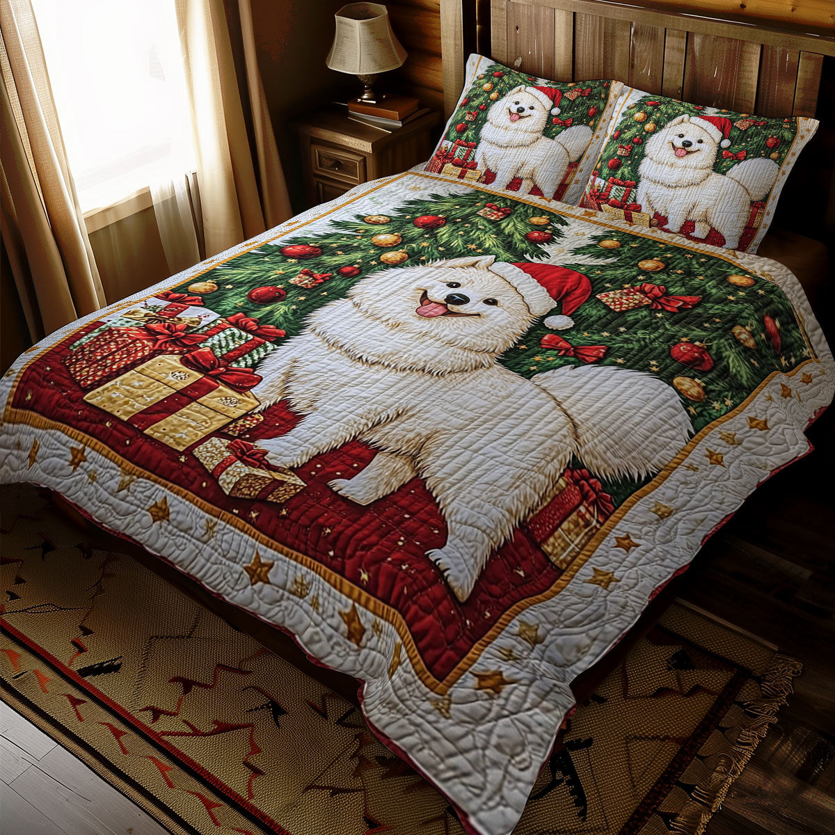 Christmas Samoyed WJ2310023CL Duvet Cover Set