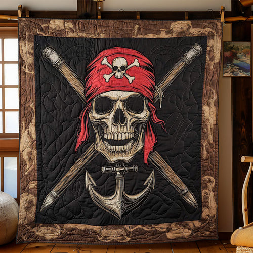 Red Bandana Skull WN2301028CL Quilt