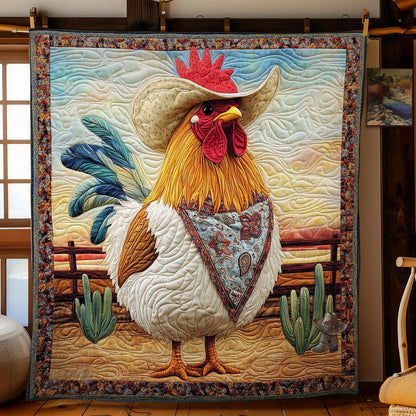 Sunset Chicken Trails WN1812021CL Quilt