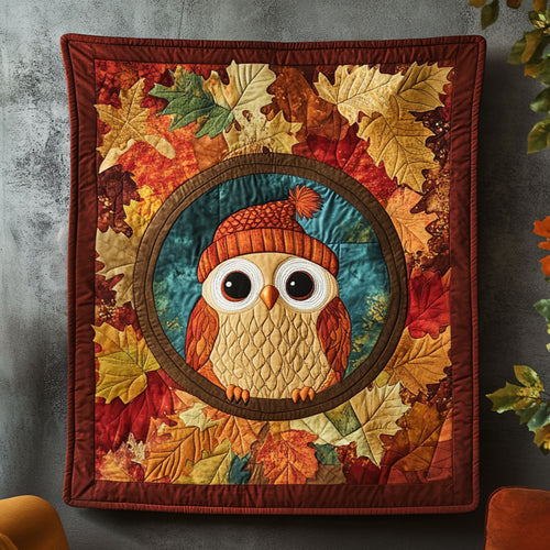 Owl Autumn Leaves DH1909002CL Quilt