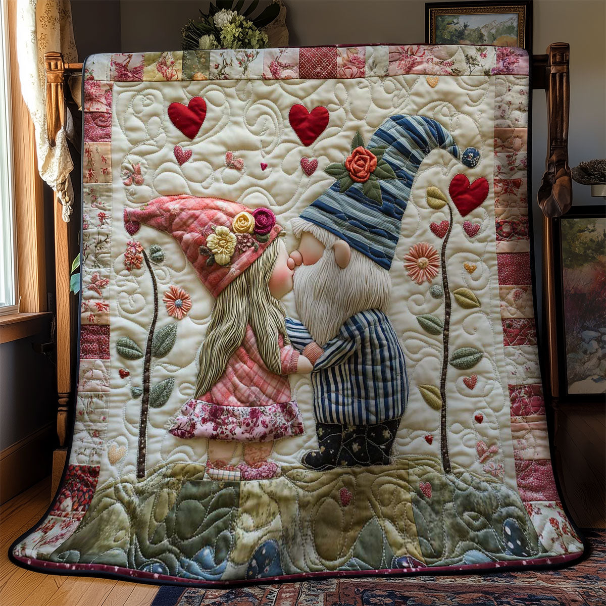 Sweet Gnome Smooch WN2512042CL Quilt