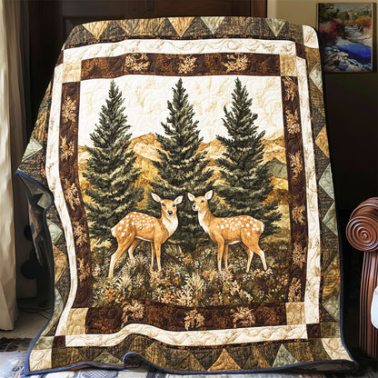 Deer In Forest WP2612009CL Quilt