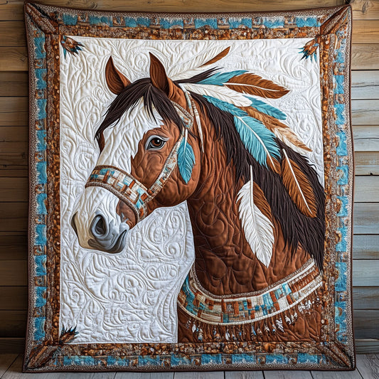 Horse Native American CW0606040CL Quilt