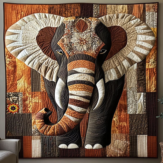 Majestic Elephant Mosaic WJ2312022CL Quilt