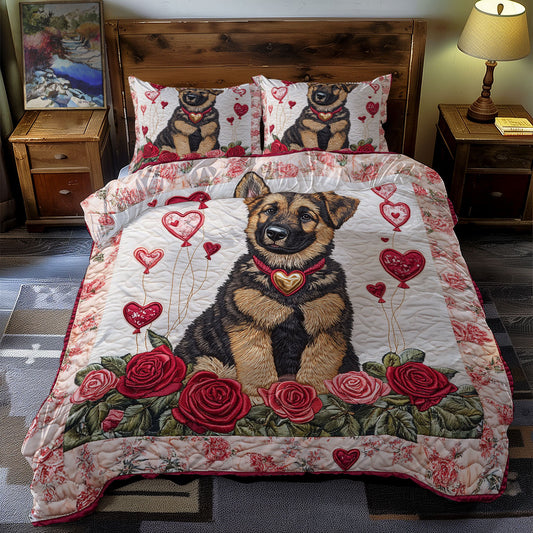 Valentine Day German Shepherd WX1312103CL Duvet Cover Set