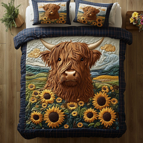 Highland Cow Stroll WN1707035CL Duvet Cover Set