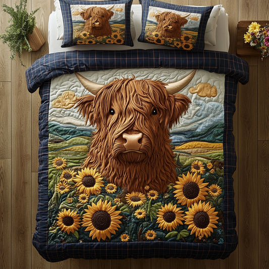 Highland Cow Stroll WN1707035CL Duvet Cover Set