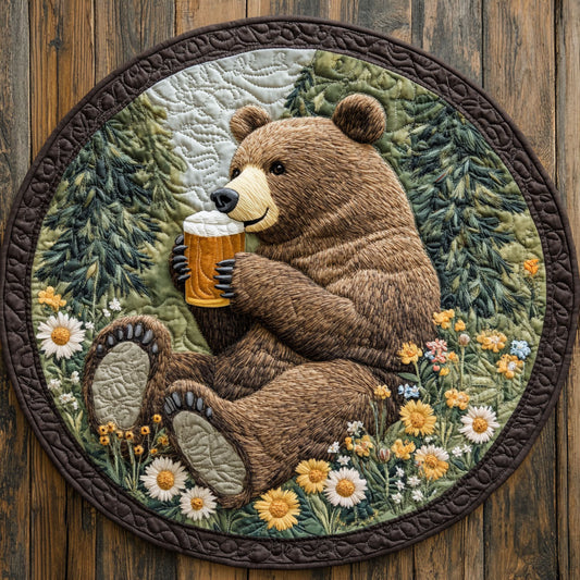 Happy Drink CP0406080CL Quilted Round Mat