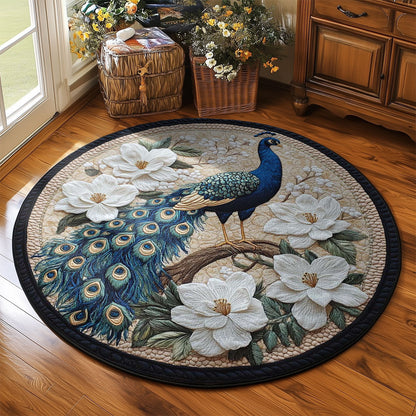 Peacock Blossom WN2203069CL Quilted Round Mat