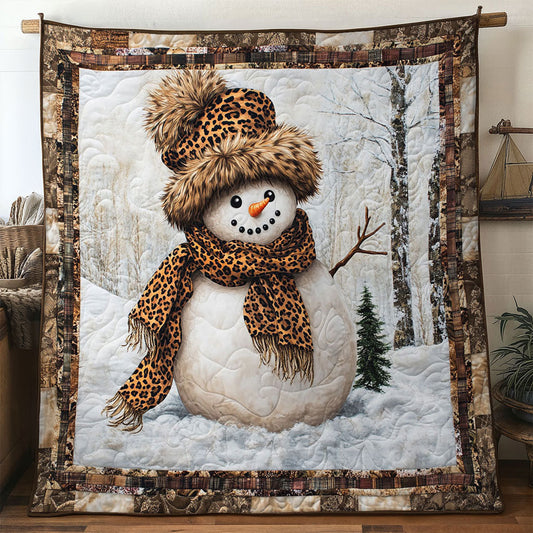 Cozy Beige Snowman WN1411024CL Quilt