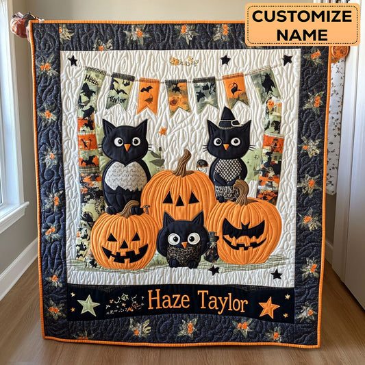 Night Owl Party WN3007075CL Personalized Baby Quilt