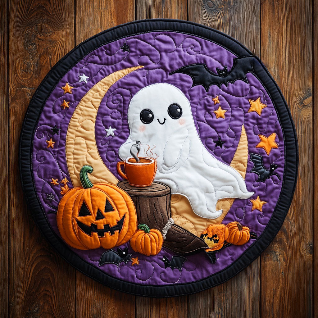 Ghostly Whisper Wind WN2507036CL Quilted Round Mat