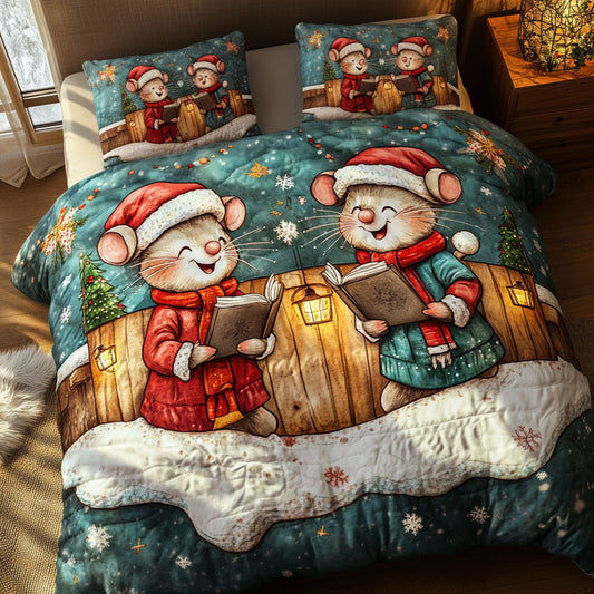 Christmas Heart Mouse WN1311017CL Duvet Cover Set