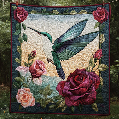 Hummingbird Rose Garden DH1609017CL Quilt