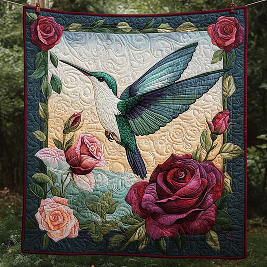 Hummingbird Rose Garden DH1609017CL Quilt