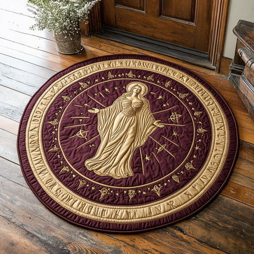 Virgo CP1707016CL Quilted Round Mat