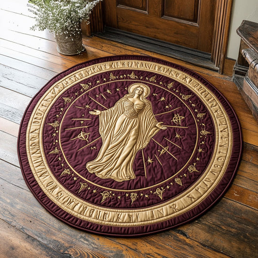 Virgo CP1707016CL Quilted Round Mat