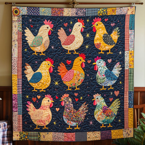 Patchwork Hen WY1812037CL Quilt