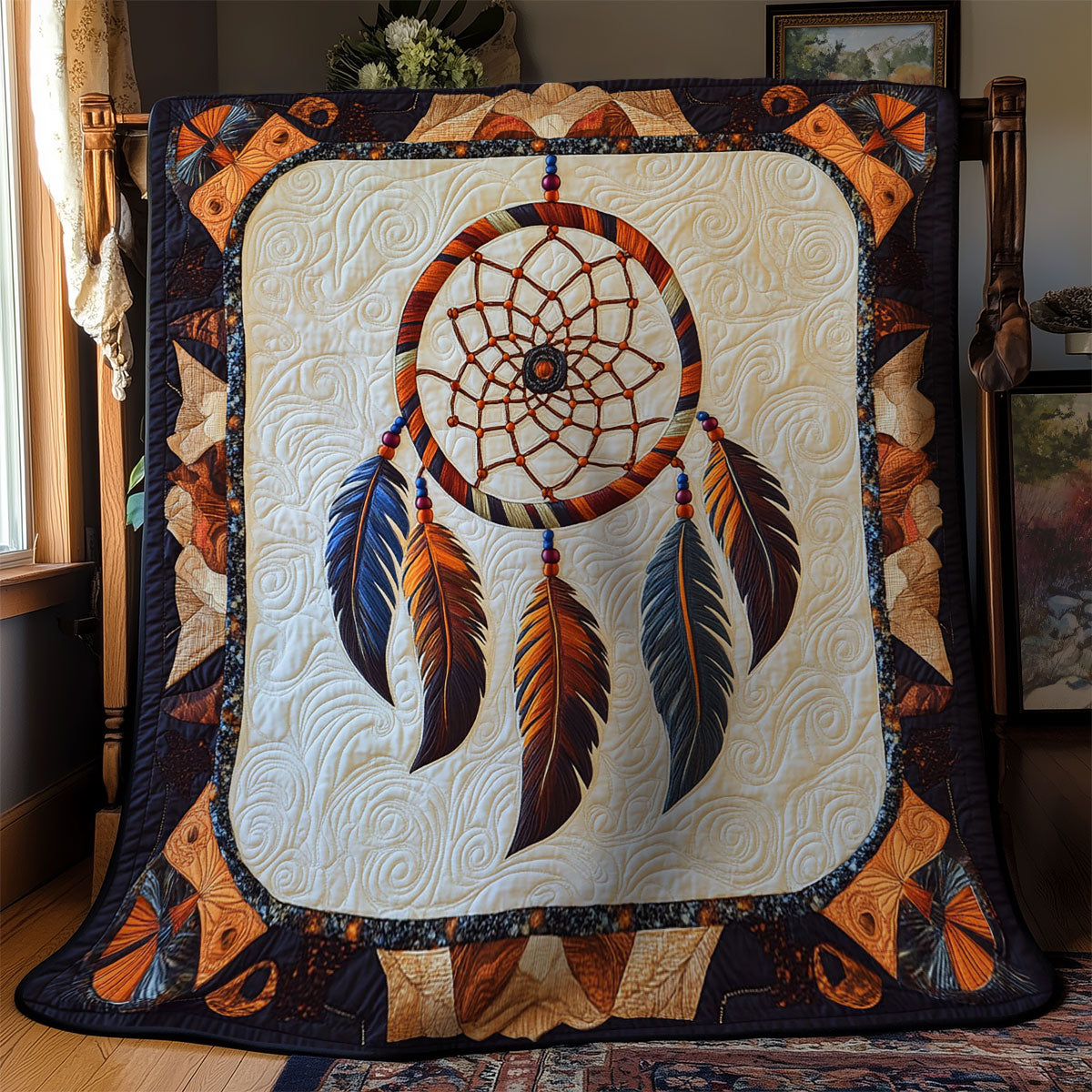 Feather Dreamcatcher WY2702067CL Quilt