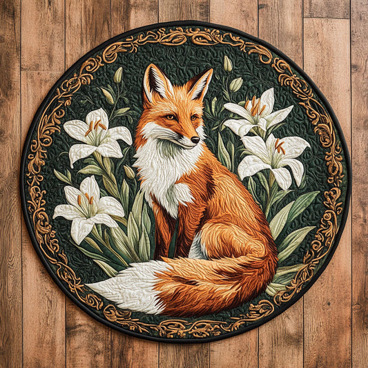 Floral Fox WX2605019CL Quilted Round Mat