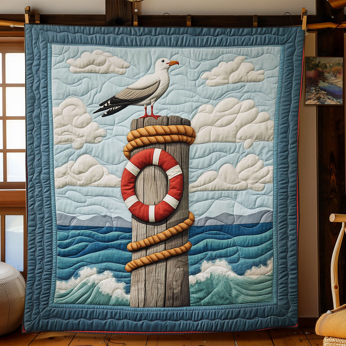 Seagull Post WY2403009CL Quilt