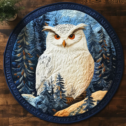 White Owl CM1905040CL Quilted Round Mat