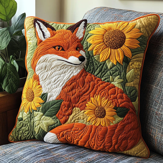 Fox Sunflower CW1007022CL Quilt Pillow Case