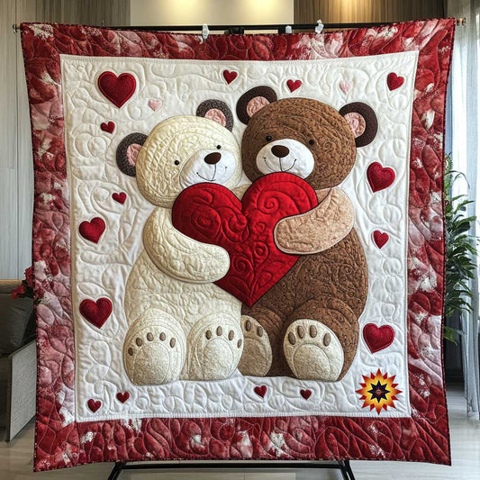 Hugging Love Bear WP1612015CL Quilt