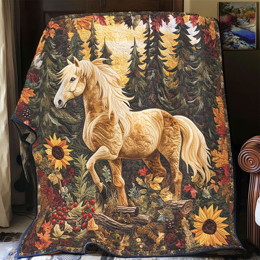 Golden Autumn Stallion WX1306016CL Quilt