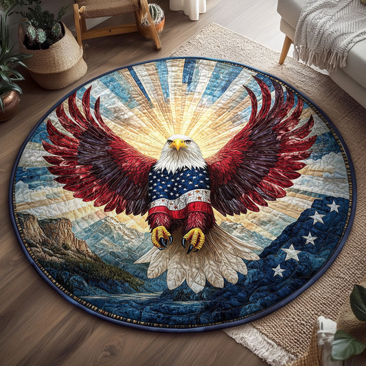 Spirit Eagle WX1005037CL Quilted Round Mat