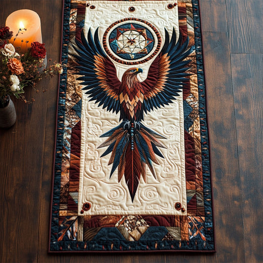 Feathers of Honor CM2005017CL Quilted Table Runner