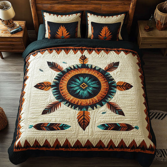 Native American Feather WY2301029CL Duvet Cover Set