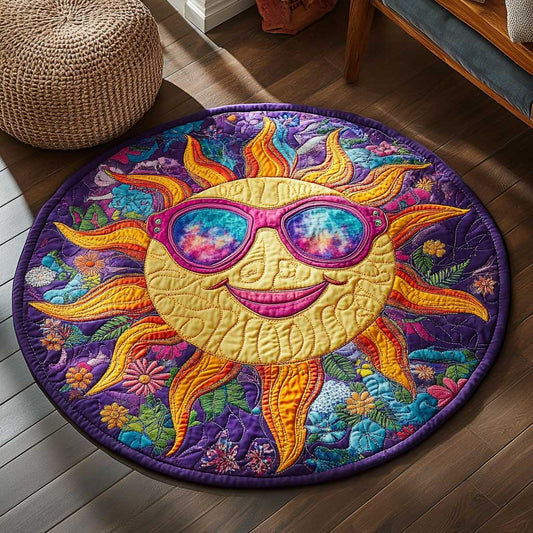Radiant Hippie WN2103102CL Quilted Round Mat