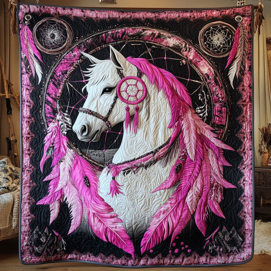 Pink Dreamcatcher And Horse WY1806035CL Quilt