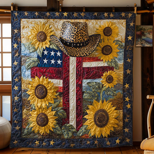 Sunflower Cross WN3112001CL Quilt