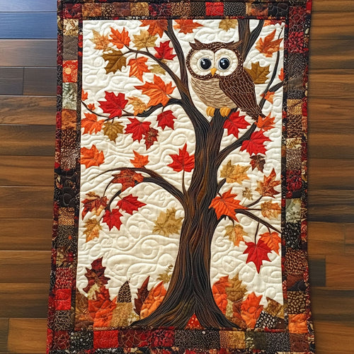 Little Owl Autumn WP1505068CL Quilted Table Runner