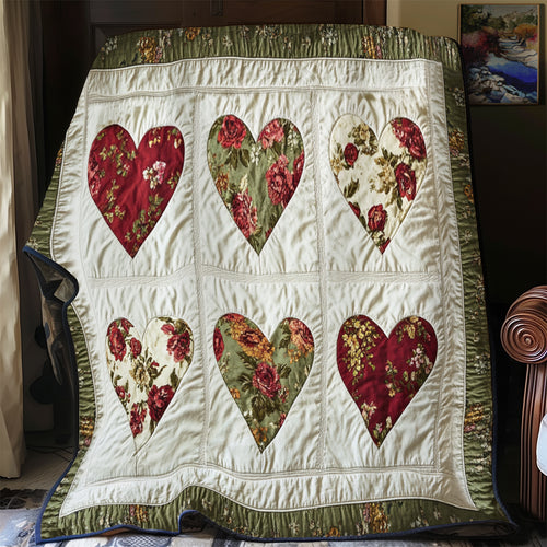 Rosy Heart Treasures YR1001046CL Quilt