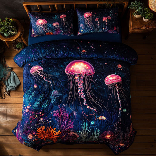 Jellyfish Ocean WY0406013CL Duvet Cover Set
